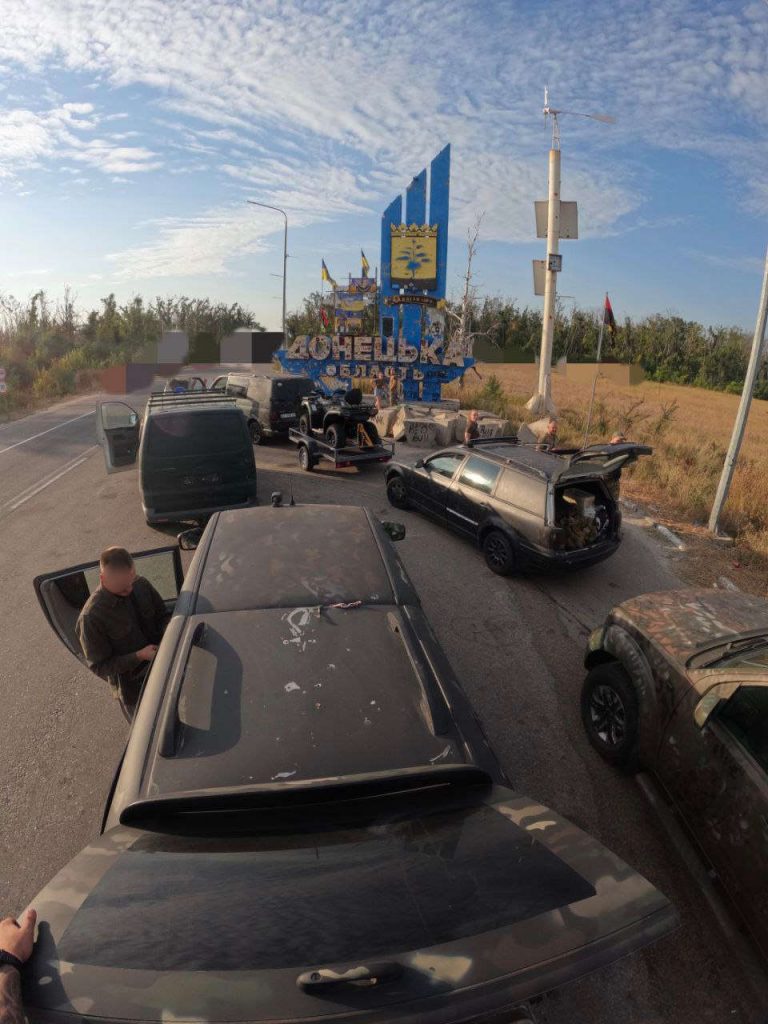 Entering Donetsk Oblast