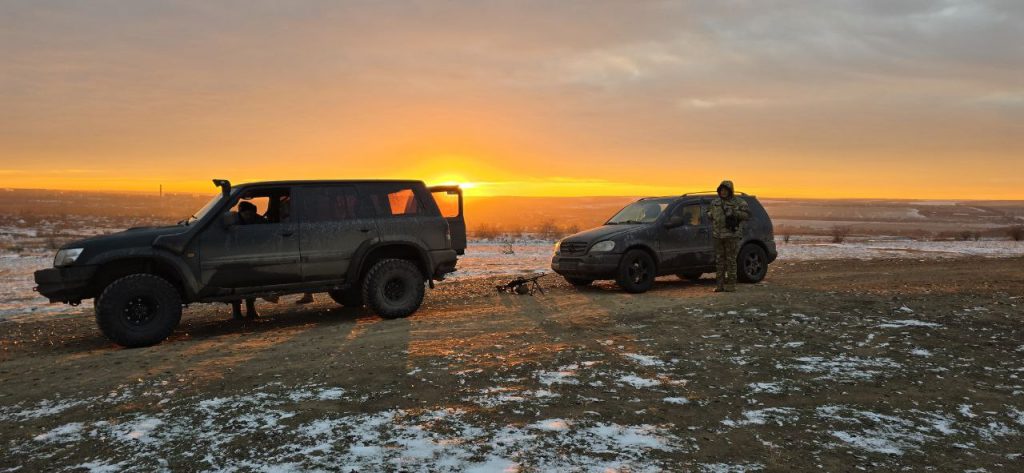 Handing over the equipment in Donbas